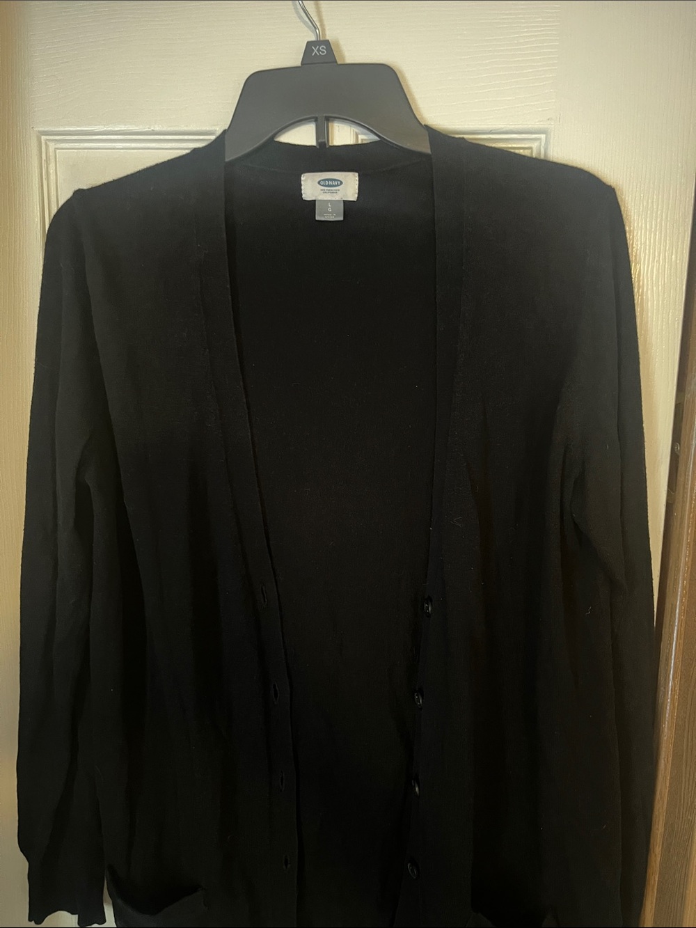 Old Navy Black Button-Front Women's Cardigan